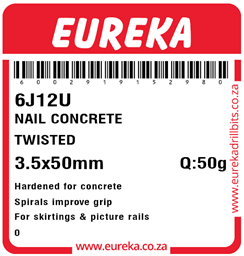 6J12 - Masonry Twisted Nail -6J12_Label_T